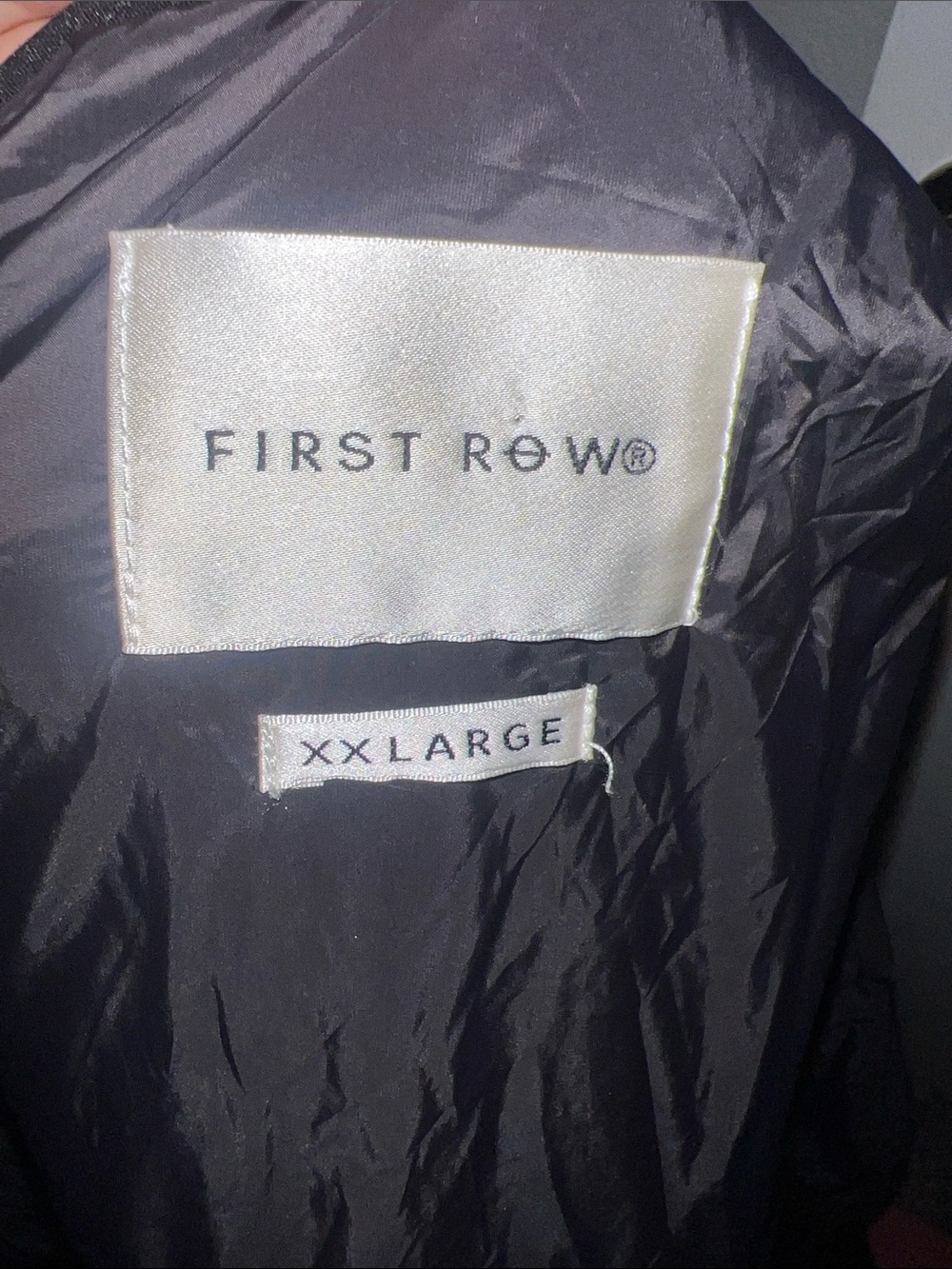 First Row Quilted Padding Bomber Jacket With Patchwork - Picture 7 of 9